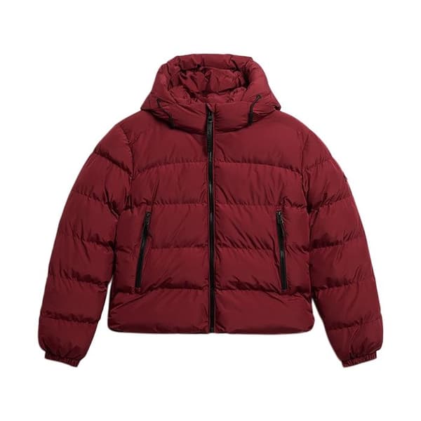 Doudoune Capuche SuperDry Sports Puffer - Röd Stanton