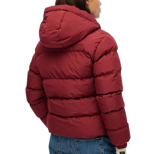 Doudoune Capuche SuperDry Sports Puffer - Röd Stanton