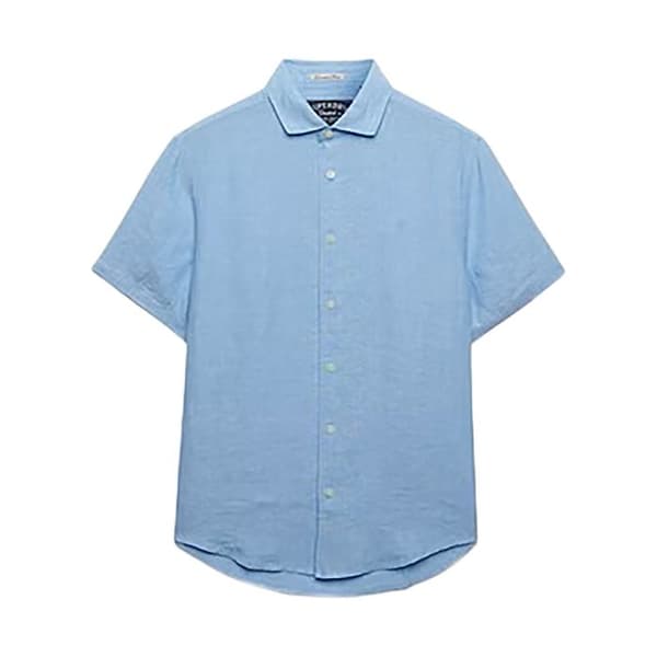 Superdry Riviera Kortärmad Skjorta - Ljusblå Chambray