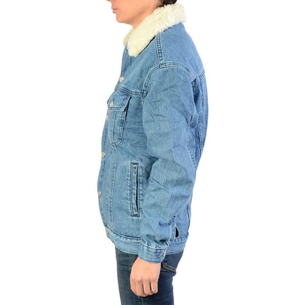Veste NA-KD Denim - Mörk Marin