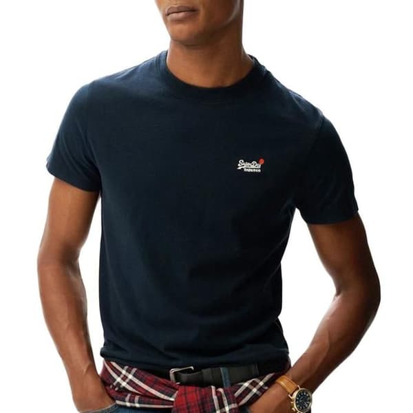 T-shirt - SUPERDRY - Essential - 100% Bomull - Marin - Rund hals