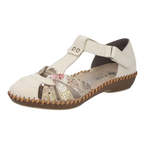 Korgar - Rieker M1655 - Beige - Syntetisk - Klackhöjd 2,8 cm