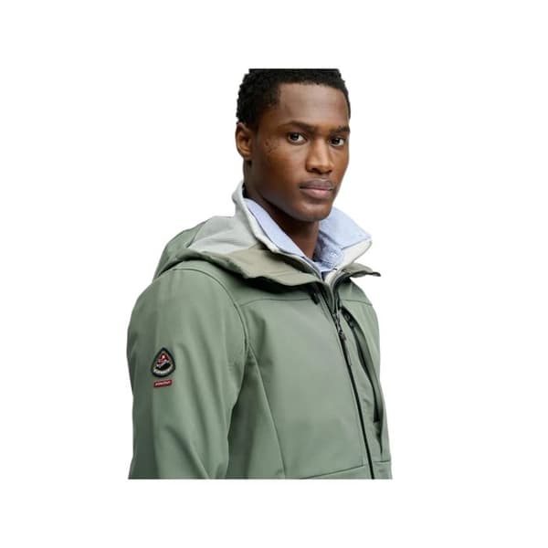Jacka - SUPERDRY - Softshell Tech - Grön - Syntetisk - Herr