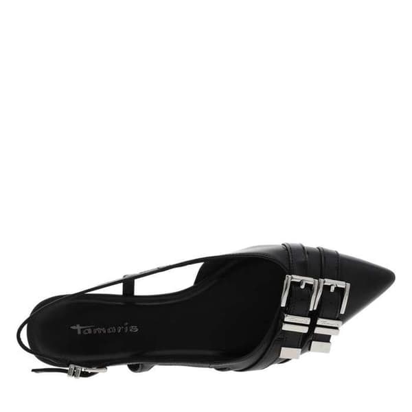 Ballerinas - TAMARIS - Klassisk - Läder - Platt klack 1 cm - Spänne