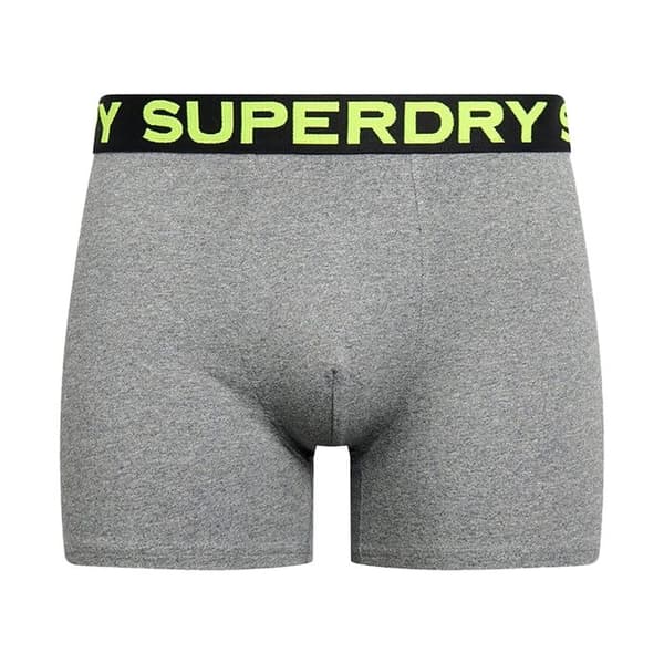 Boxer Superdry Triple Pack - Grå marl/Neon