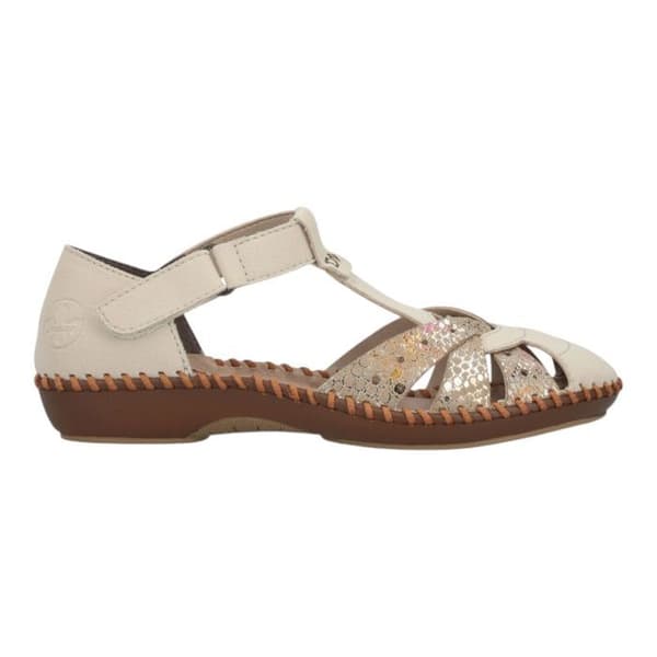 Korgar - Rieker M1655 - Beige - Syntetisk - Klackhöjd 2,8 cm