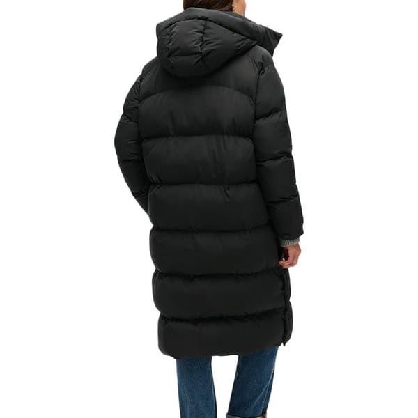 Vinterjacka - SUPERDRY - Huva Lång Puffer - Lätt oversize - Sidofickor med tryckknappar - Svart