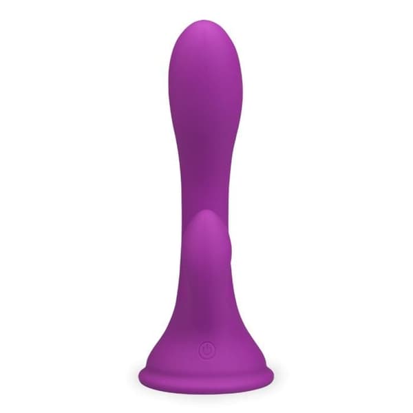 Kaninförsedd sugpropp vibrator Cuddly - Lila