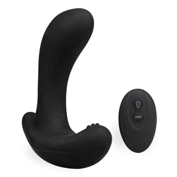 Uppblåsbar vibrerande prostatastimulator analvibrator Dublin - svart