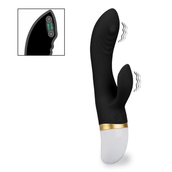 Malo kanin vibrator - Svart