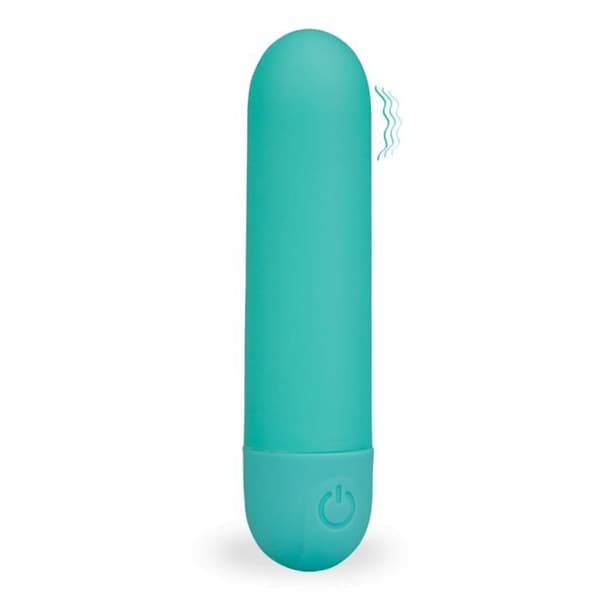 Mini vibromasseur rechargeable en silicone Dazzling - Turquoise