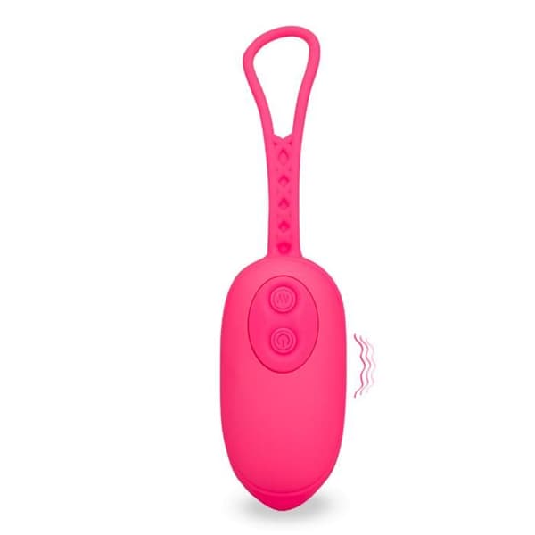 Klonstimulator Orgasmic Power Egg - Fjärrstyrd vibrator för par - Rosa