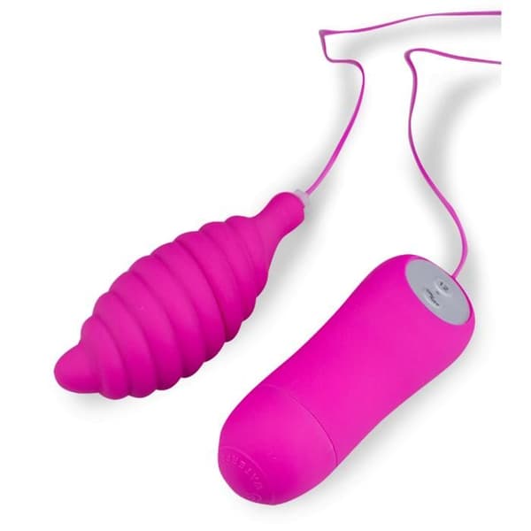 Kontrollerad vibrerande ägg - Fjärrstyrd vibrator för par - Rosa