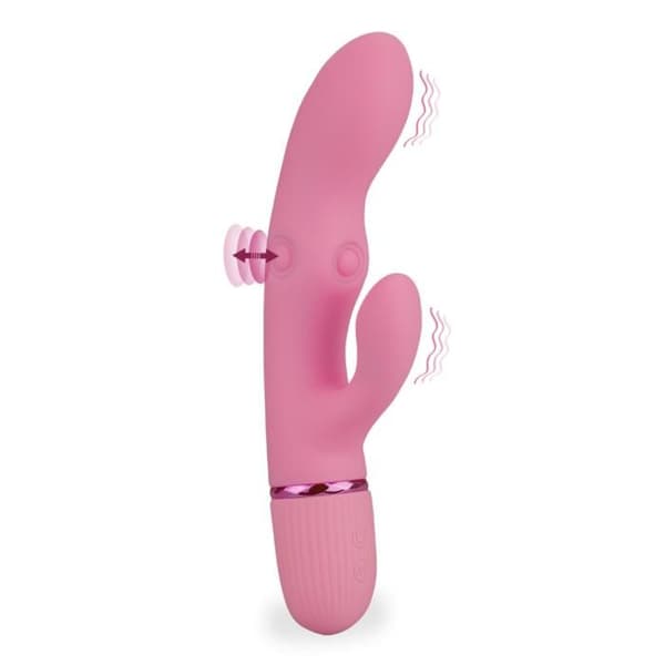 Rabbit vibrator med masserande noder Savannah - Rosa
