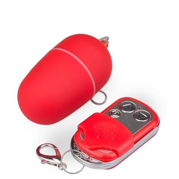 Fjärrstyrd vibroägg - Distanstvibrator för par - Röd