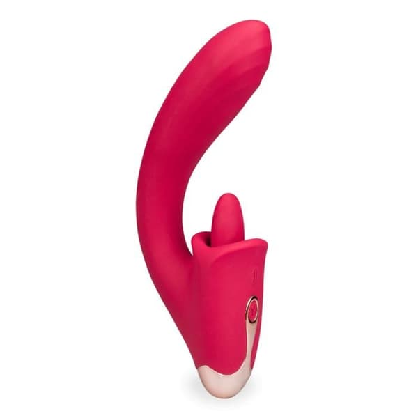 Kaninvibrator med tunga Feeling - Röd