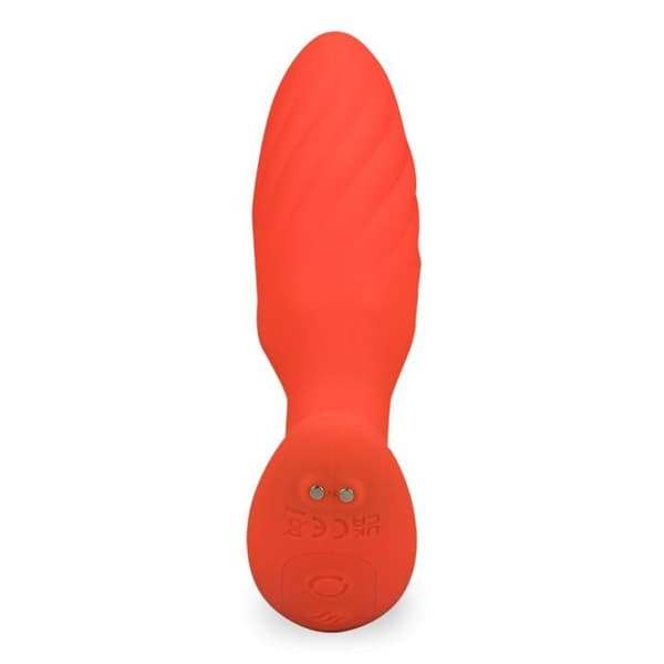 Plug anal med vibration och rotation SpinJoy - Orange