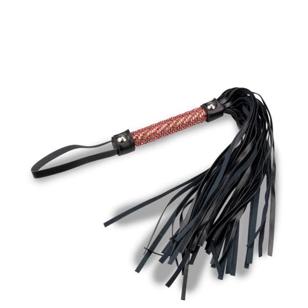 Liten martinet med strass - Röd