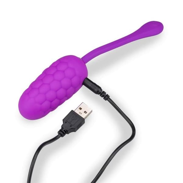 USB Vibrerande Ägg - Distanstvibrator för par - Lila