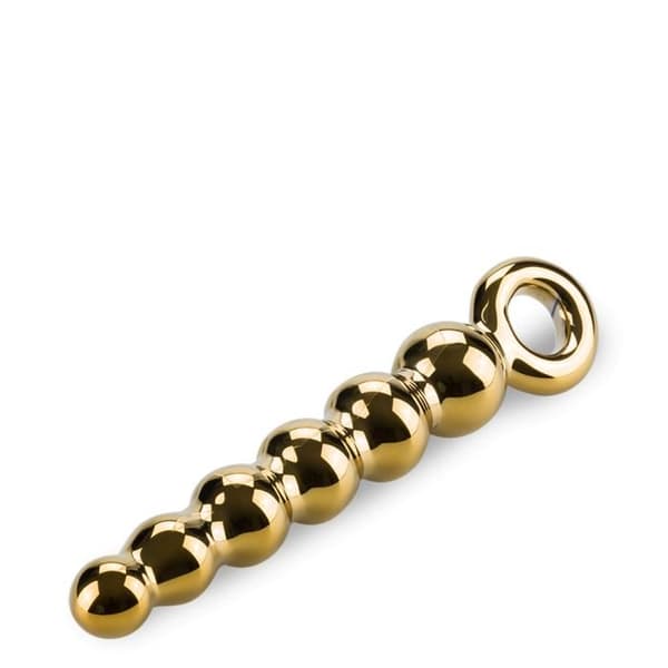 Glasanalplugg Treasure - Guld