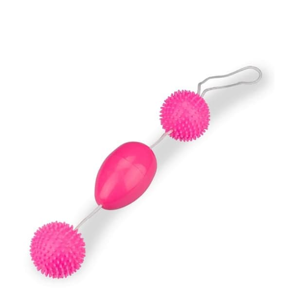 Dubbla geishakulor anala och vaginala - Rosa
