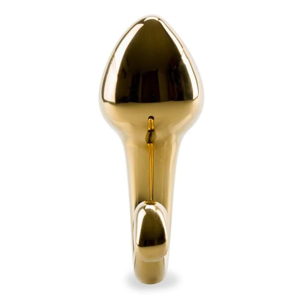 Glas analplugg Spermatozoon - Guld