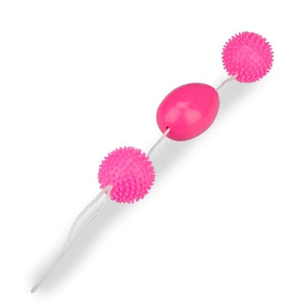 Dubbla geishakulor anala och vaginala - Rosa