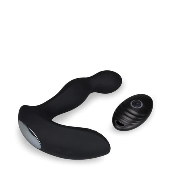 Fjärrstyrd vibrerande analvibrator prostatastimulator - svart