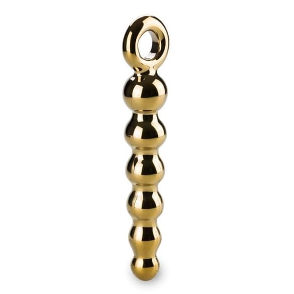 Glasanalplugg Treasure - Guld