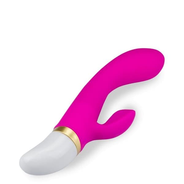 Batteridriven kanin vibrator - Fuchsia