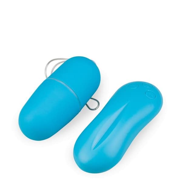 Fjärrstyrt vibrerande ägg - Dildo för par - Blå