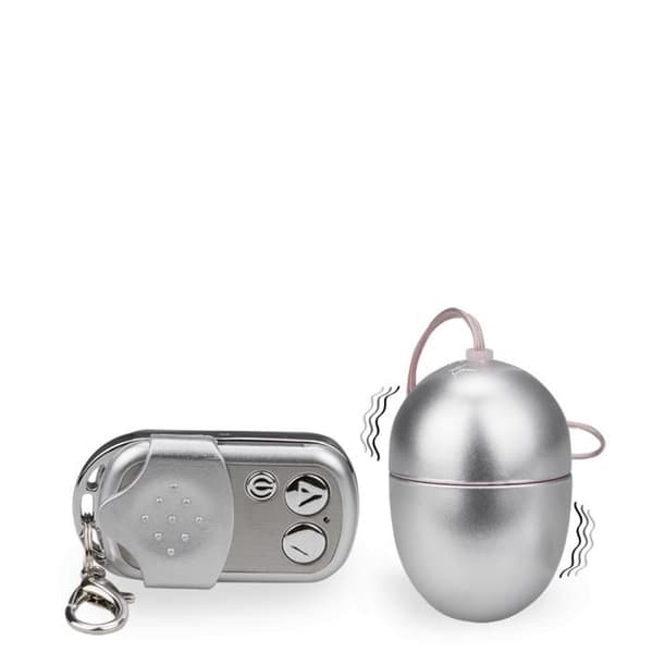 Vibrerande ägg med fjärrkontroll - Vibrator för par - Silver