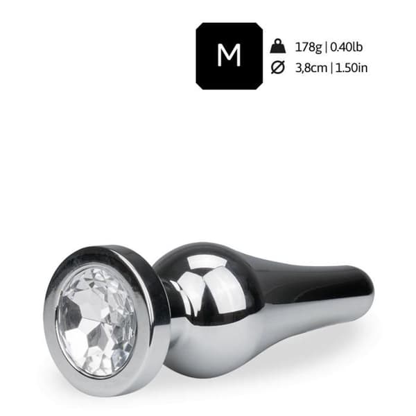 Metallplugg för anus Rocket M - 7 färger - Diamant