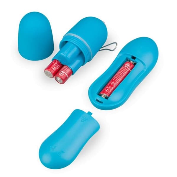 Fjärrstyrt vibrerande ägg - Dildo för par - Blå