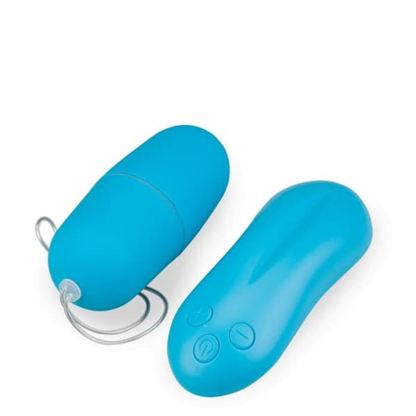 Fjärrstyrt vibrerande ägg - Dildo för par - Blå
