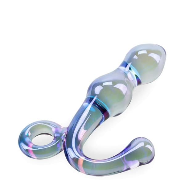 Gold Master Glass Analvibrator Prostatastimulator - Lila