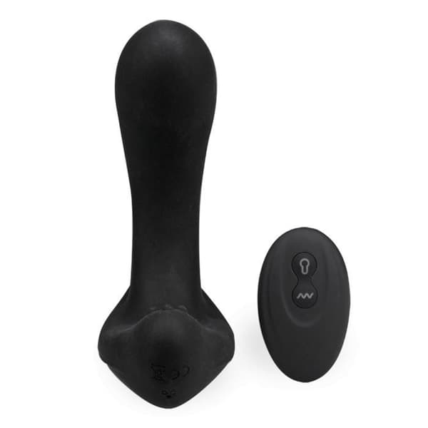 Uppblåsbar vibrerande prostatastimulator analvibrator Dublin - svart
