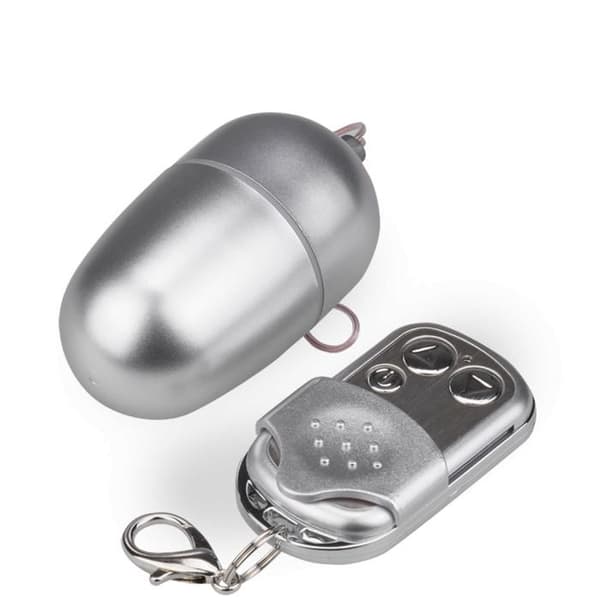 Fjärrstyrt vibrerande ägg - Vibrator för par - Silver