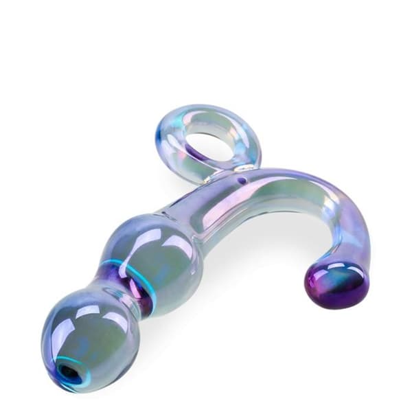 Gold Master Glass Analvibrator Prostatastimulator - Lila