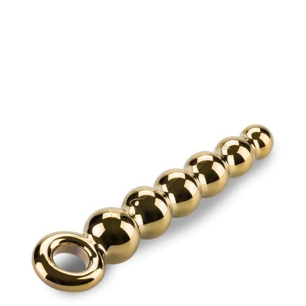 Glasanalplugg Treasure - Guld