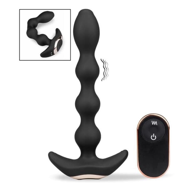 Fjärrstyrd vibratoranalbön - Svart