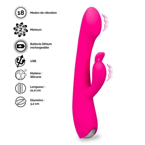 Vibromassager rabbit special punkt G Dulce - Rosa