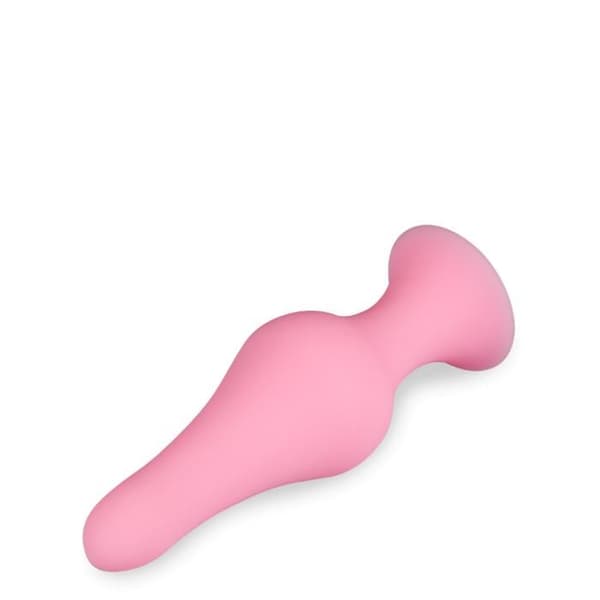 Suction cup analplugg Flame - Rosa