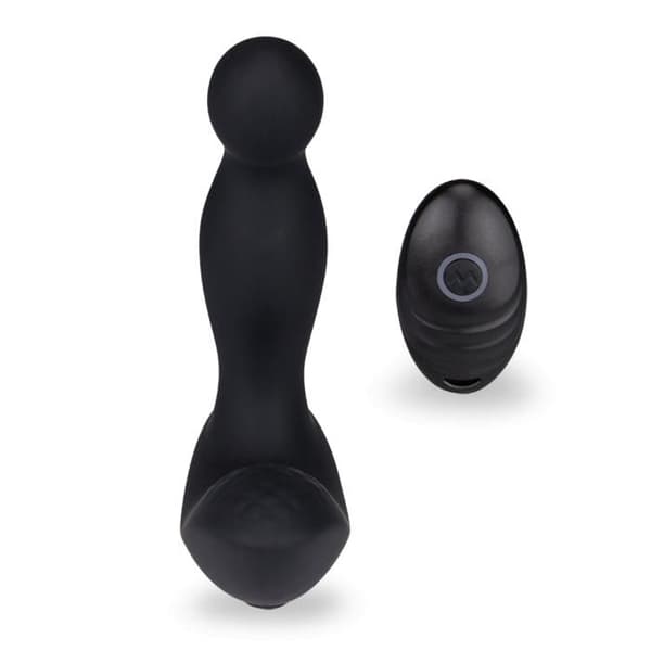 Fjärrstyrd vibrerande analvibrator prostatastimulator - svart