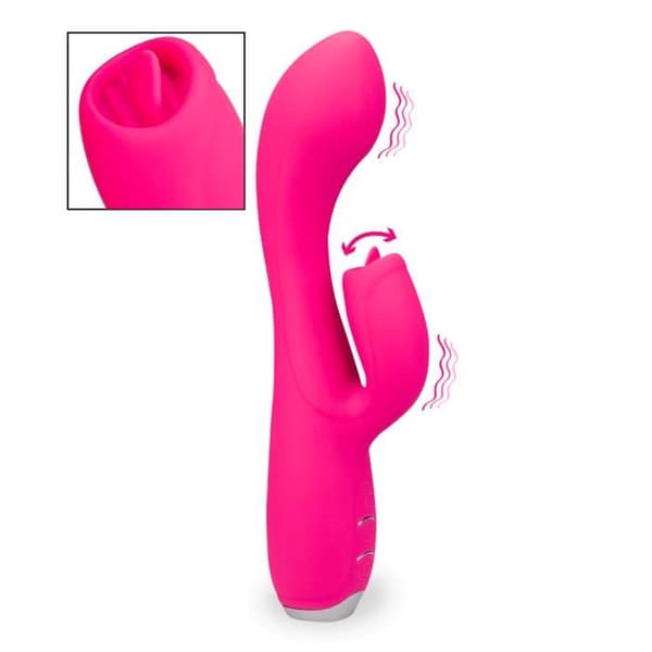 Vibrokanin klitoris stimulerande tunga - Rosa