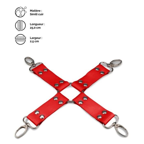 Korsettband Hogtie - Röd