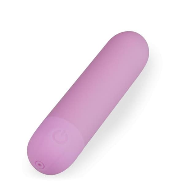 Mini vibrator med uppladdningsbart silikon Dazzling - Lila