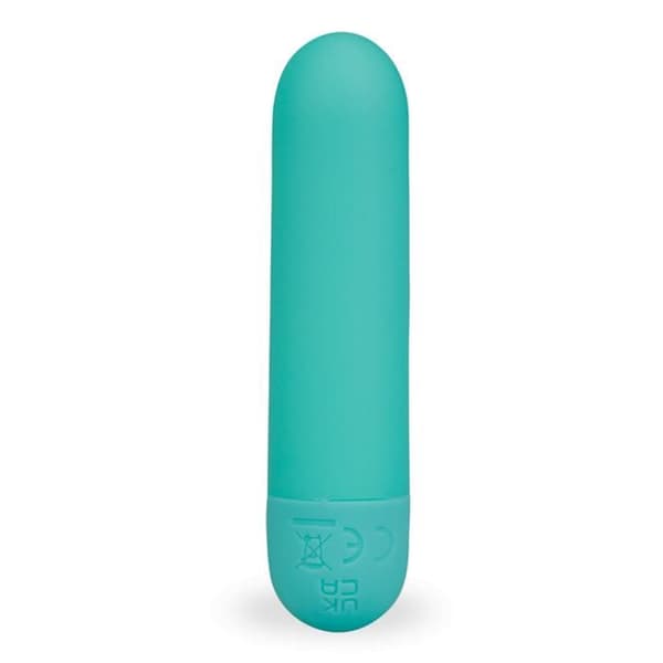 Mini vibromasseur rechargeable en silicone Dazzling - Turquoise