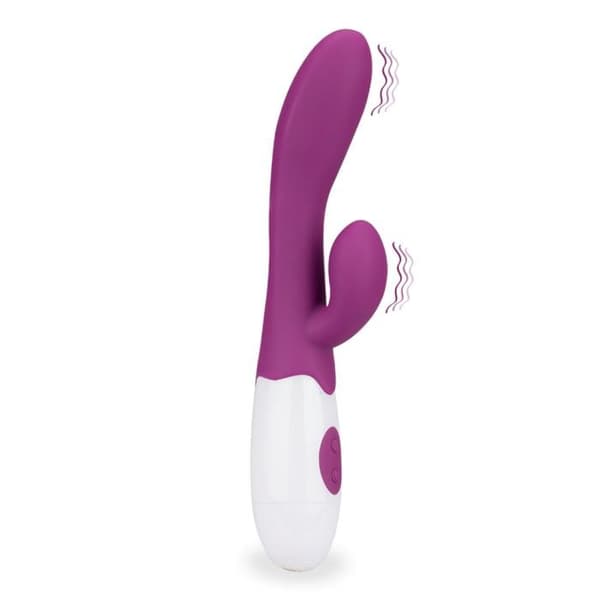 Rabbit vibrator silikon 30 hastigheter - Lila