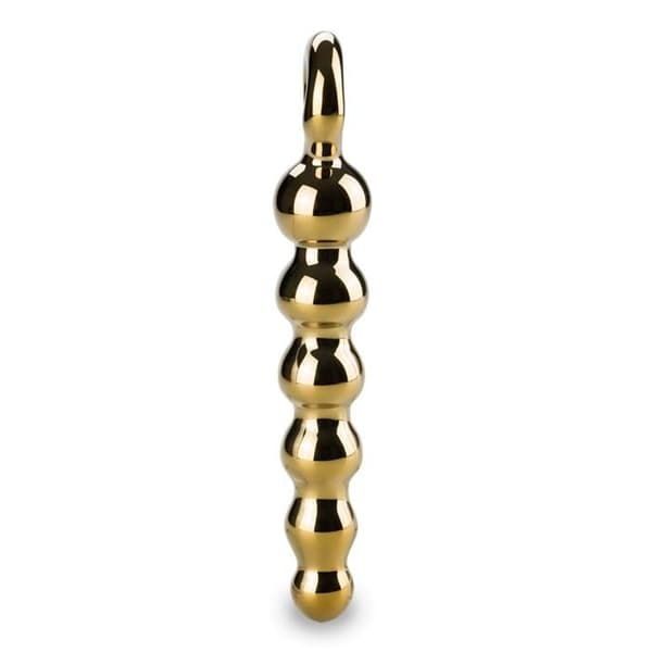 Glasanalplugg Treasure - Guld